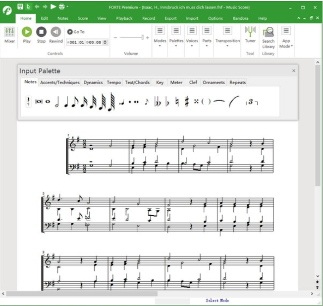 Forte Notation FORTE